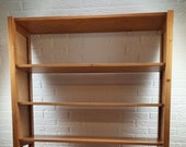 Vintage Hanging Bookcase Pinewood retro