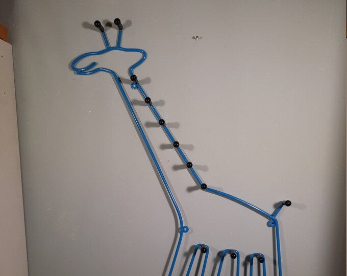Vintage Ikea Giraffe Coat Rack Blue Children's Coat Hanger Etsy