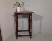 Antique Oak English Plant Table '30