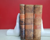 Vintage Bookends Ceramic Hands White