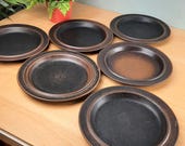 ARABIA uit Finland, RUSKA, "Autumn Leaves" Set van 6 diner- plates , Ulla Procope.