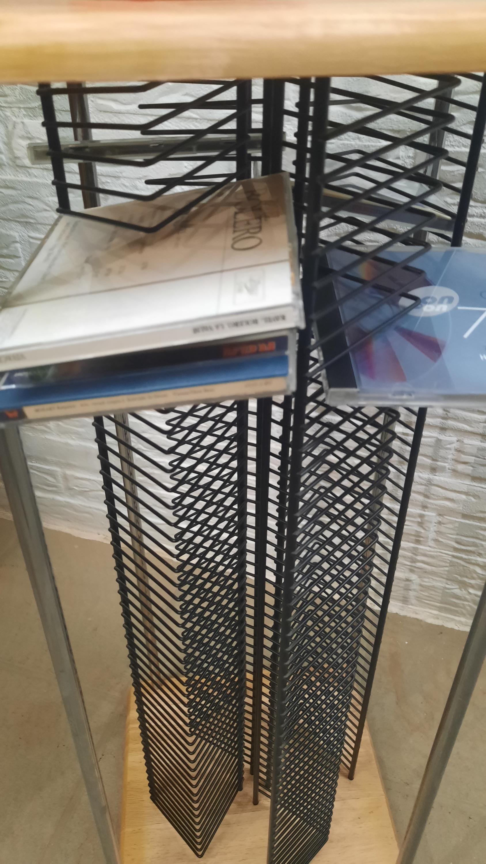 Rotating CD Column, Plant Column, With Space for 200 Cds - Etsy