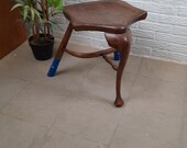 unieke Driepoot Kruk Handwerk vintage