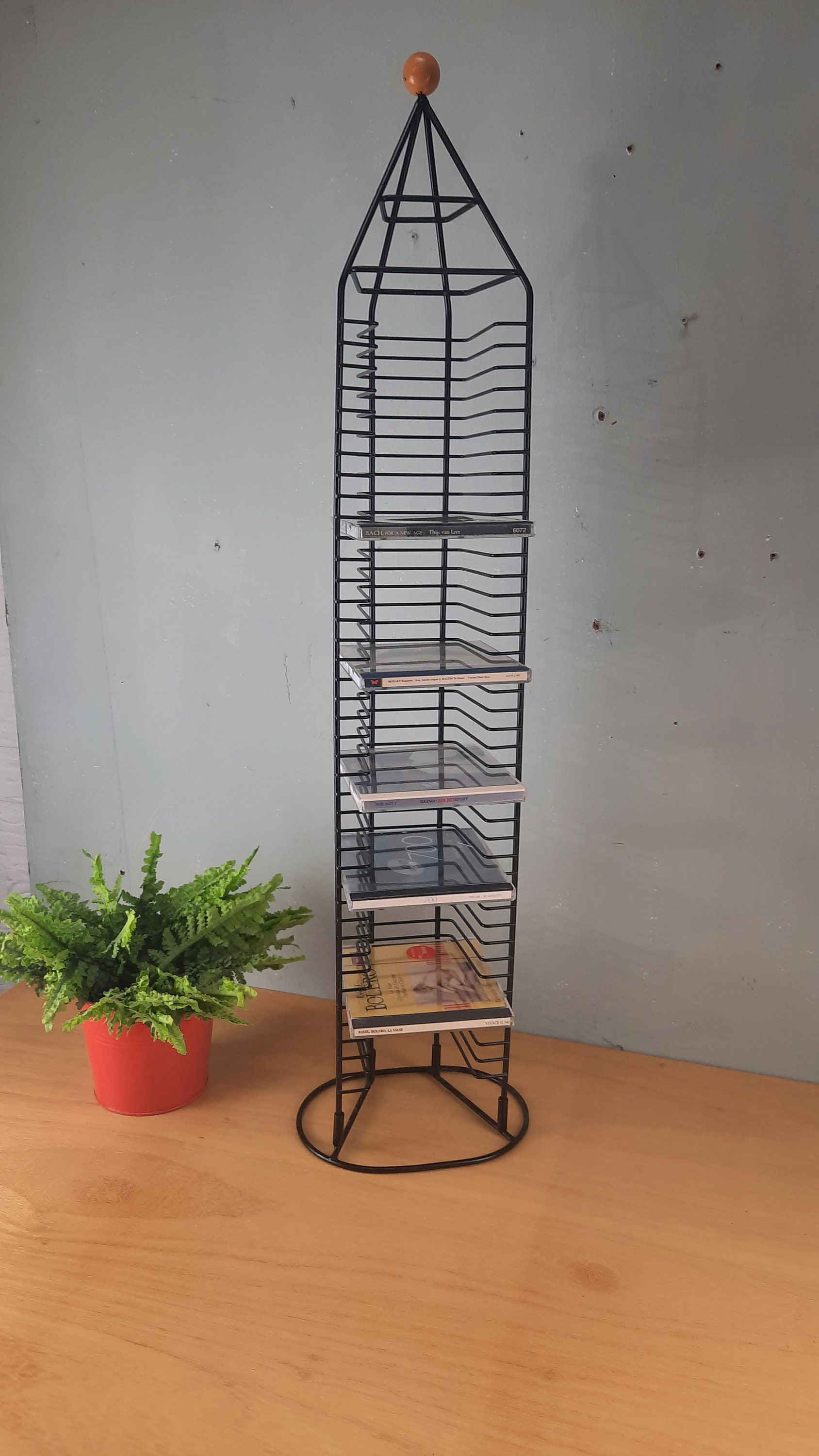 Vintage CD Tower Metal. With Space for 40 Cds. - Etsy