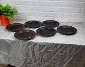 ARABIA uit Finland, RUSKA, "Autumn Leaves" Set van6 plates , Ulla Procope.