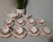 Antiek MOSA koffie servies 10 delig, vintage