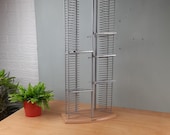 vintage Techpoint CD toren rek tafel met plaats voor 100 CD's retro
