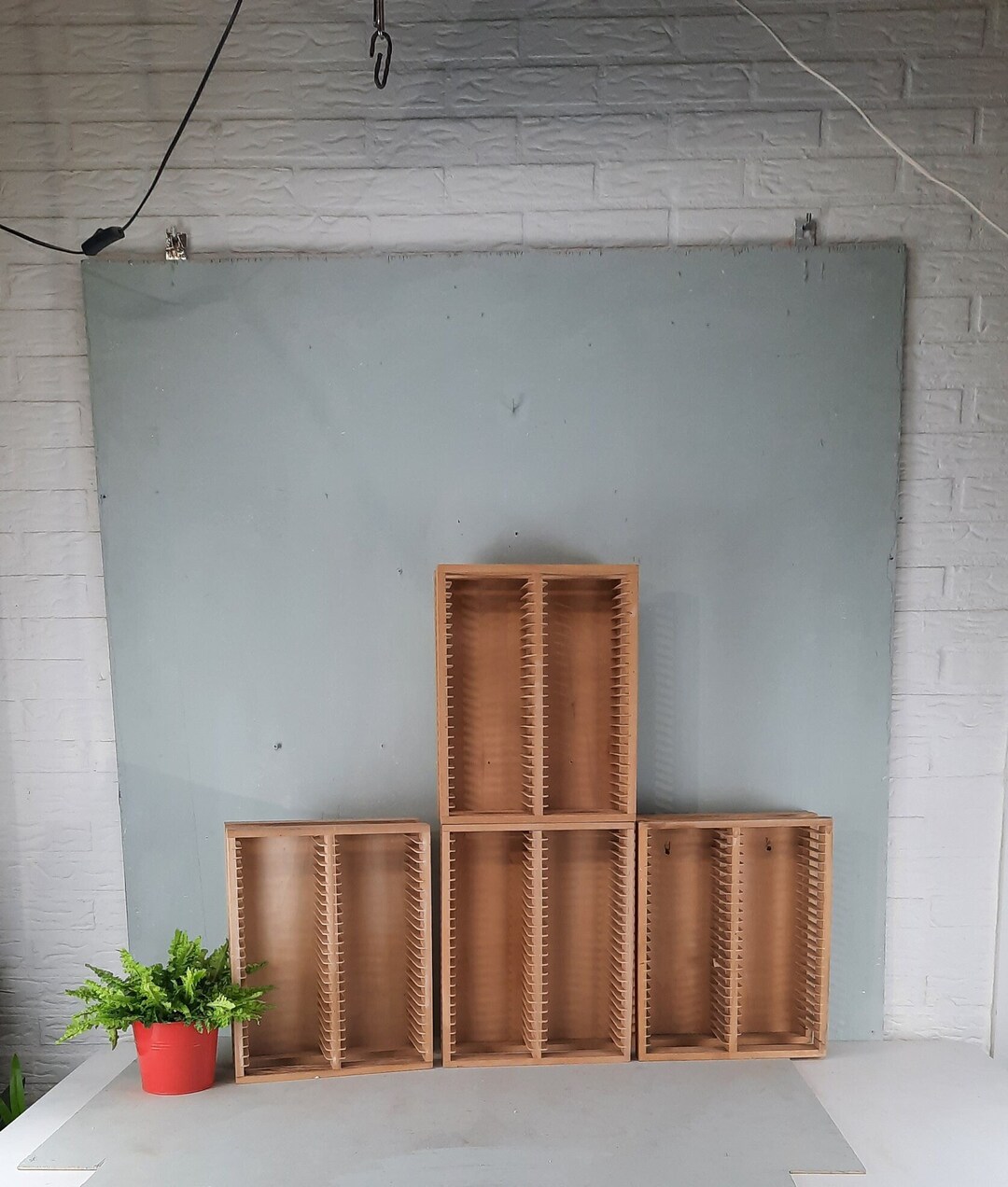 1 of 4 Wooden CD Racks With Room for 48 Vintage Cds. - Etsy UK