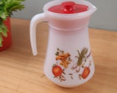 vintage Arcopal Waterkan, Sapkan, Melkkan Pot au Feu retro