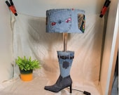 Unieke Denim Tafellamp 66 cm