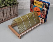 Vintage Single Rack Storage voor 50 singles retro