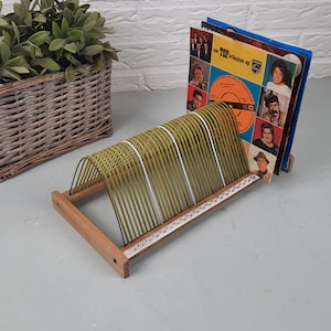 Vintage Single Rack Storage for 50 singles retro
