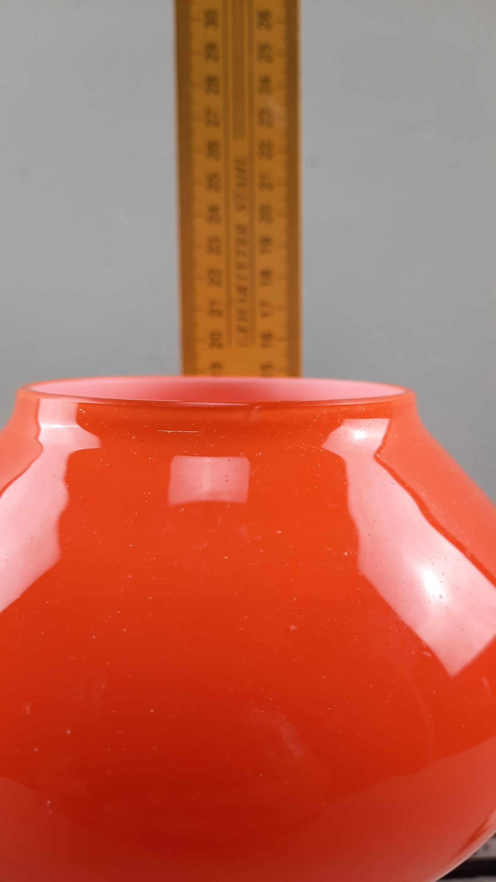 Very Rare Orange Fungo Lamp by Massimo Vignelli for Venini Murano