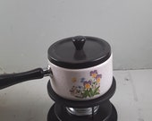 Vintage Wildfower Fonduepan fondue set  70