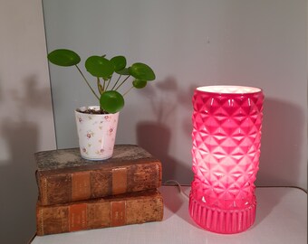 Vintage Ikea Table Lamp Vanadin Pink