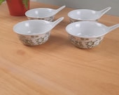 Set van 4 serveer schaaltjes Figgjo Flint Norway Turi-Design Market vintage