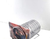 Mid century Chrome LP / Magazine rack vintage