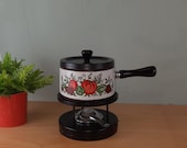 Vintage Wildfower Fonduepan fondue set  70