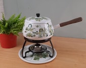vintage Fonduepan Figgjo Turi Market design Norway retro