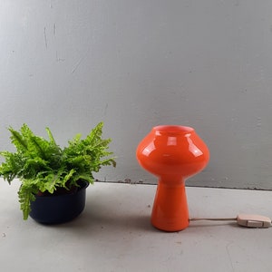 Very rare Orange Fungo Lamp by Massimo Vignelli for Venini Murano, 1956 image 7