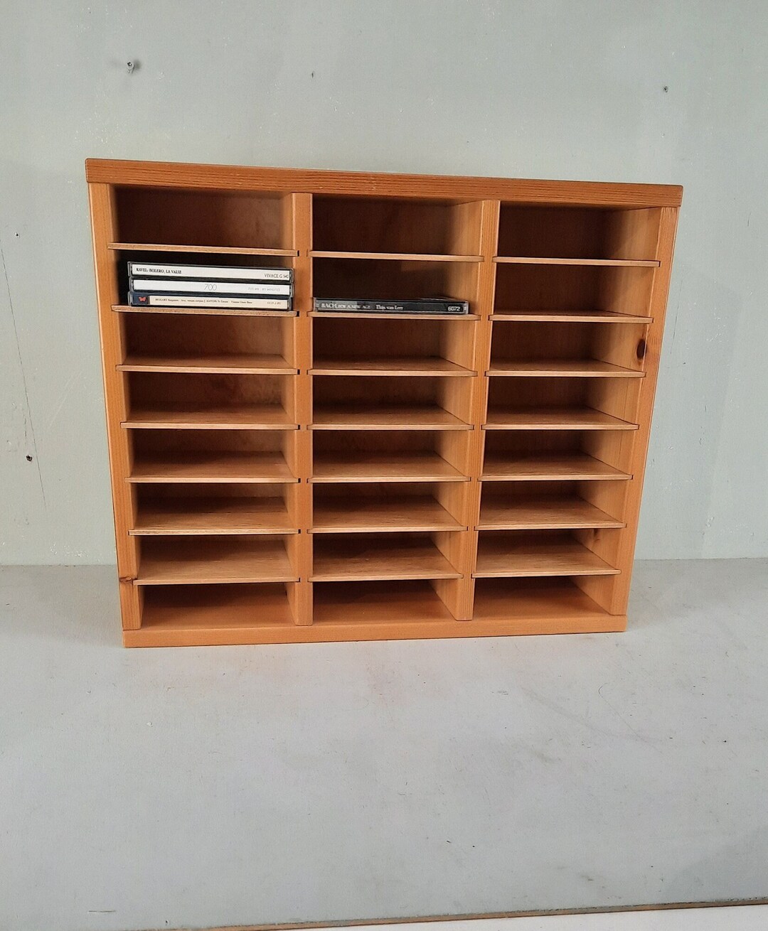 Vintage CD Rack for 96 Cds in Brown - Etsy