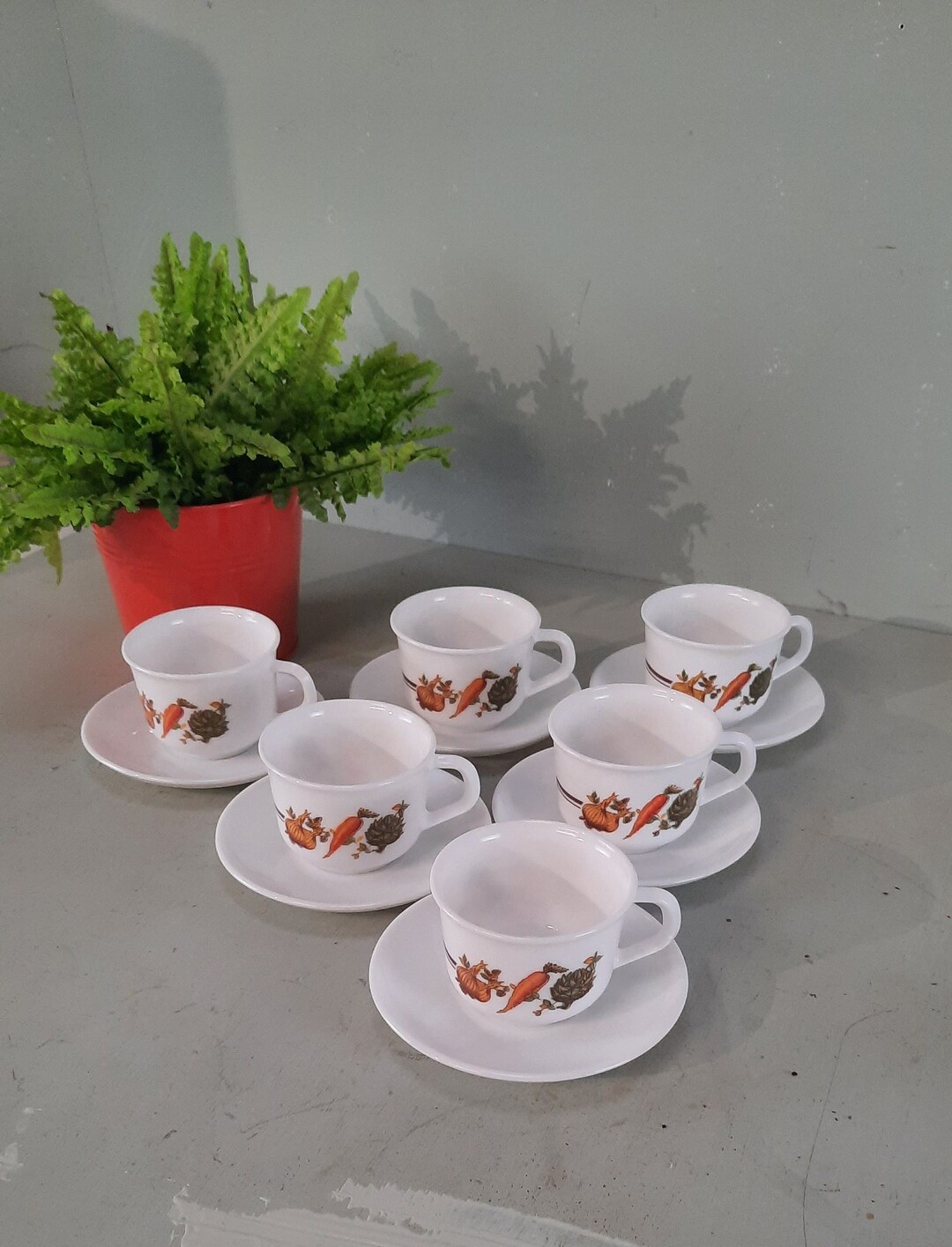 Plat Ovale Arcopal Vintage - Pot Au Feu - Verre Opale Multicouleur 36cm (Occasion)