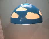 Vintage Ikea Skojig Hanglamp blauw retro