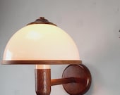 Vintage Steinhauer Mushroom Wandlamp retro eiken