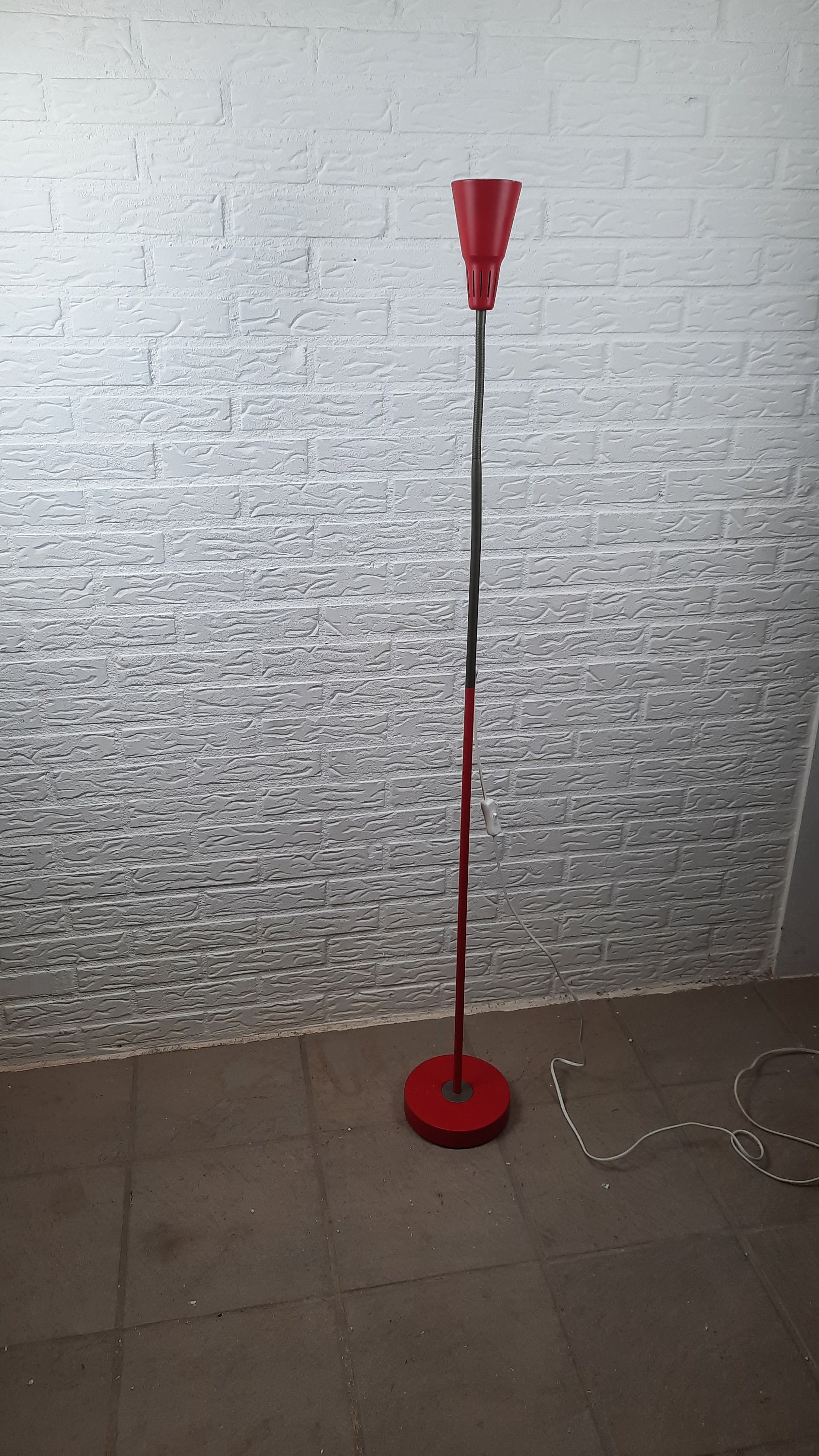 Very Unique Ikea Kvart Floor Lamp Red Vintage. - Etsy