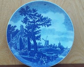 Uniek Delftsblauw wandbord, 33 cm