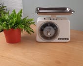 vintage Stube Keukenweegschaal 3 kg retro wit