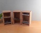 Set van 3 CD opslagboxen '80  met  plaats voor 14 cd's per stuk.