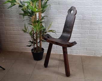 Brutalist Spanish Nativity Chair Vintage chair