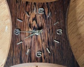 Mid Century Wooden Wallclock retro