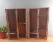 1 van 2 CD rekken voor 60 cd's vintage