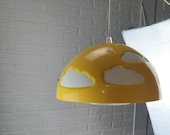 Vintage Ikea Skojig Hanglamp geel retro