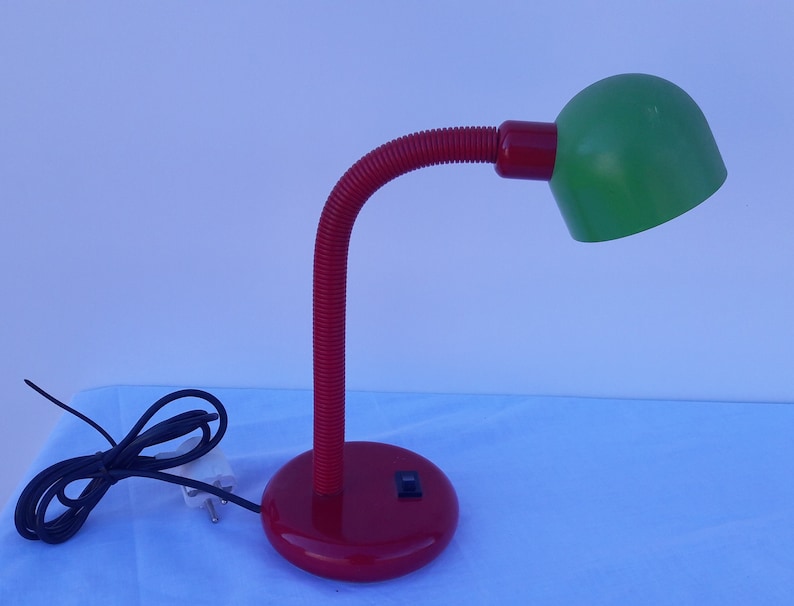 Vintage memphis style desk lamp. image 1