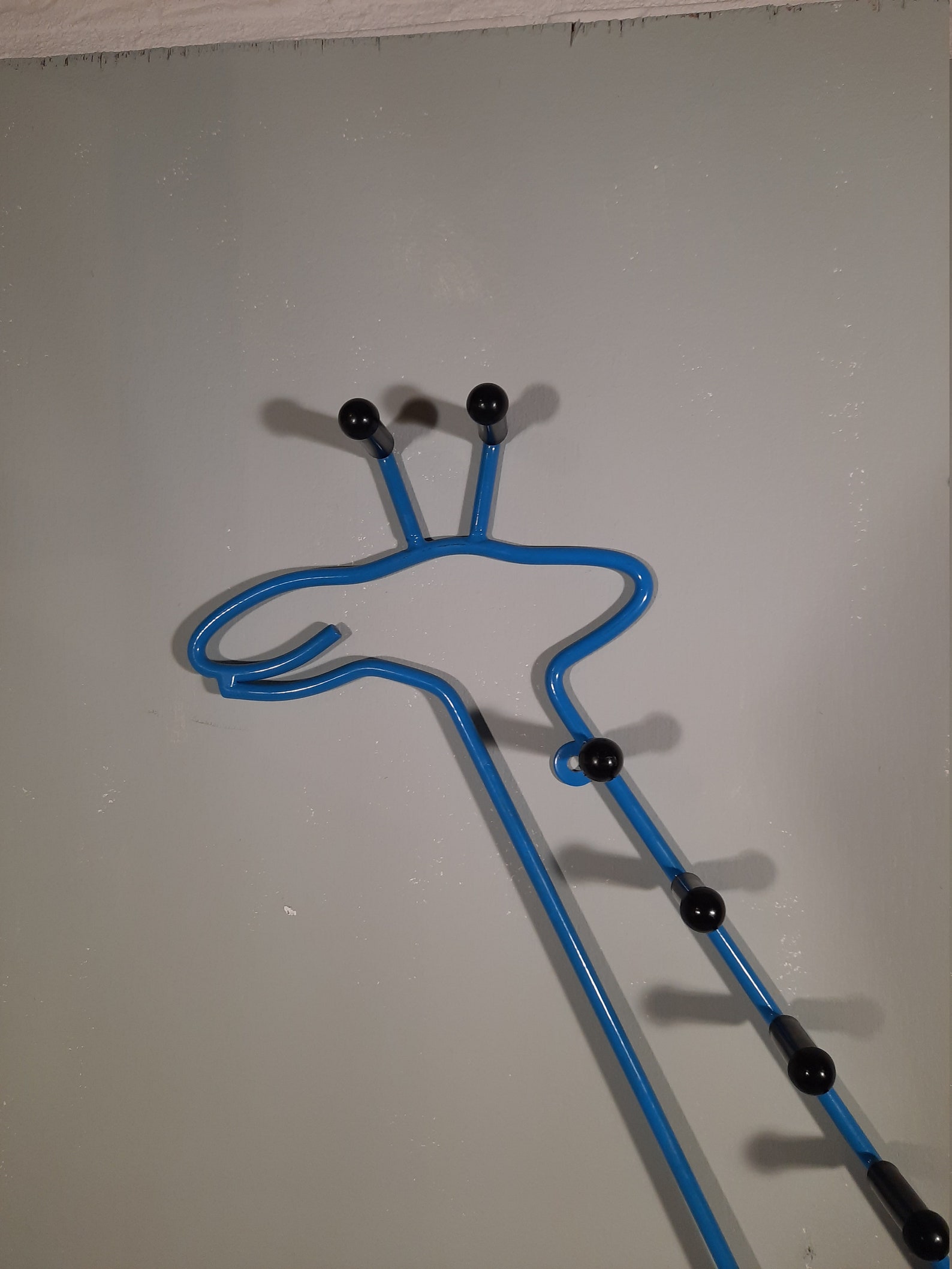 Vintage Ikea Giraffe Coat Rack Blue Children's Coat Hanger Etsy