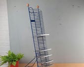 Vintage CD Toren, rek met plaats voor 36 CD's retro , uniek blauw