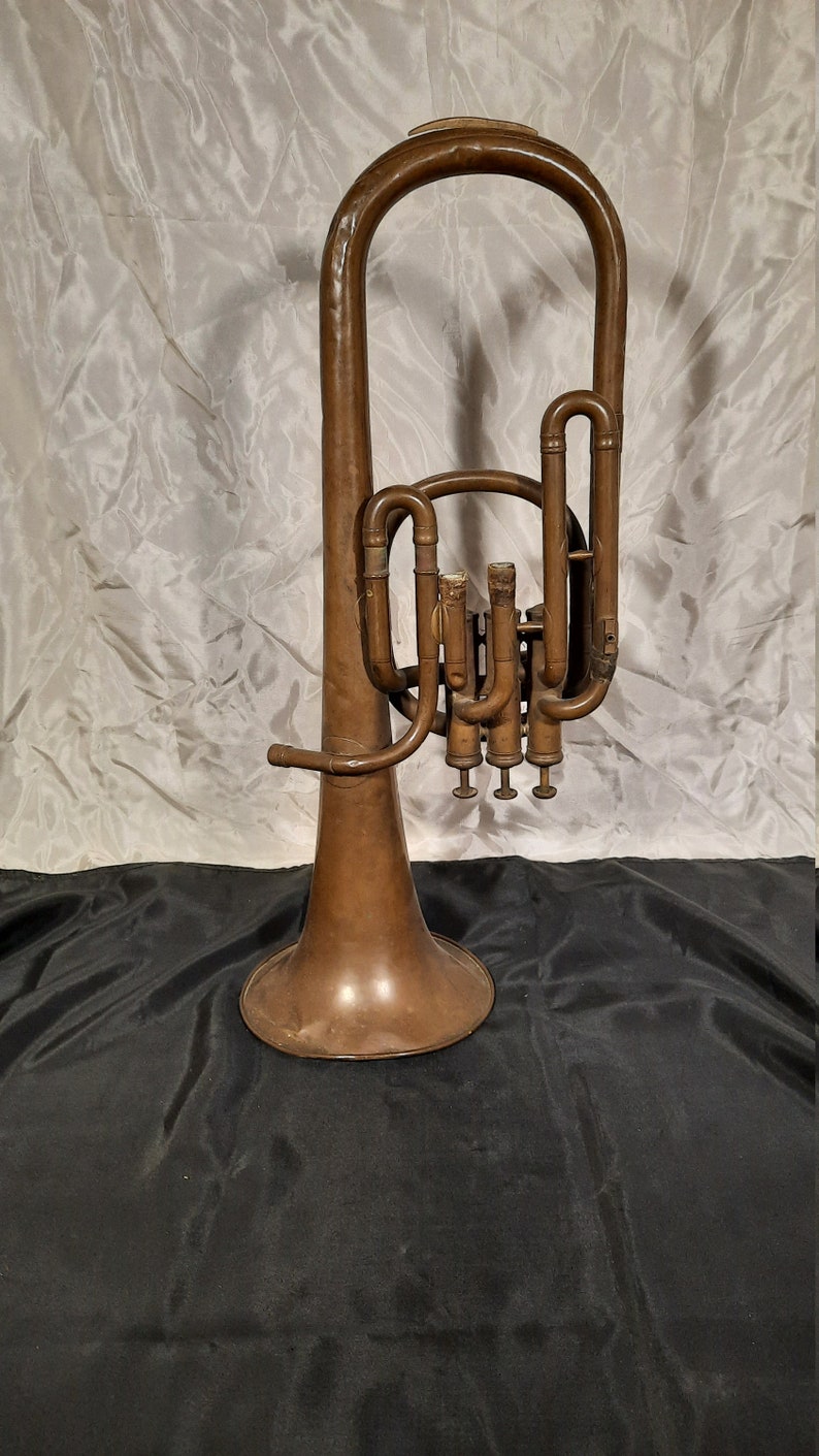 Antique copper Tuba image 1