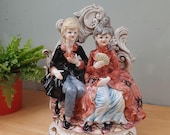 vintage Capodimonte Beeldje