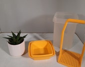 Vintage Tupperware Zuurpot Geel.