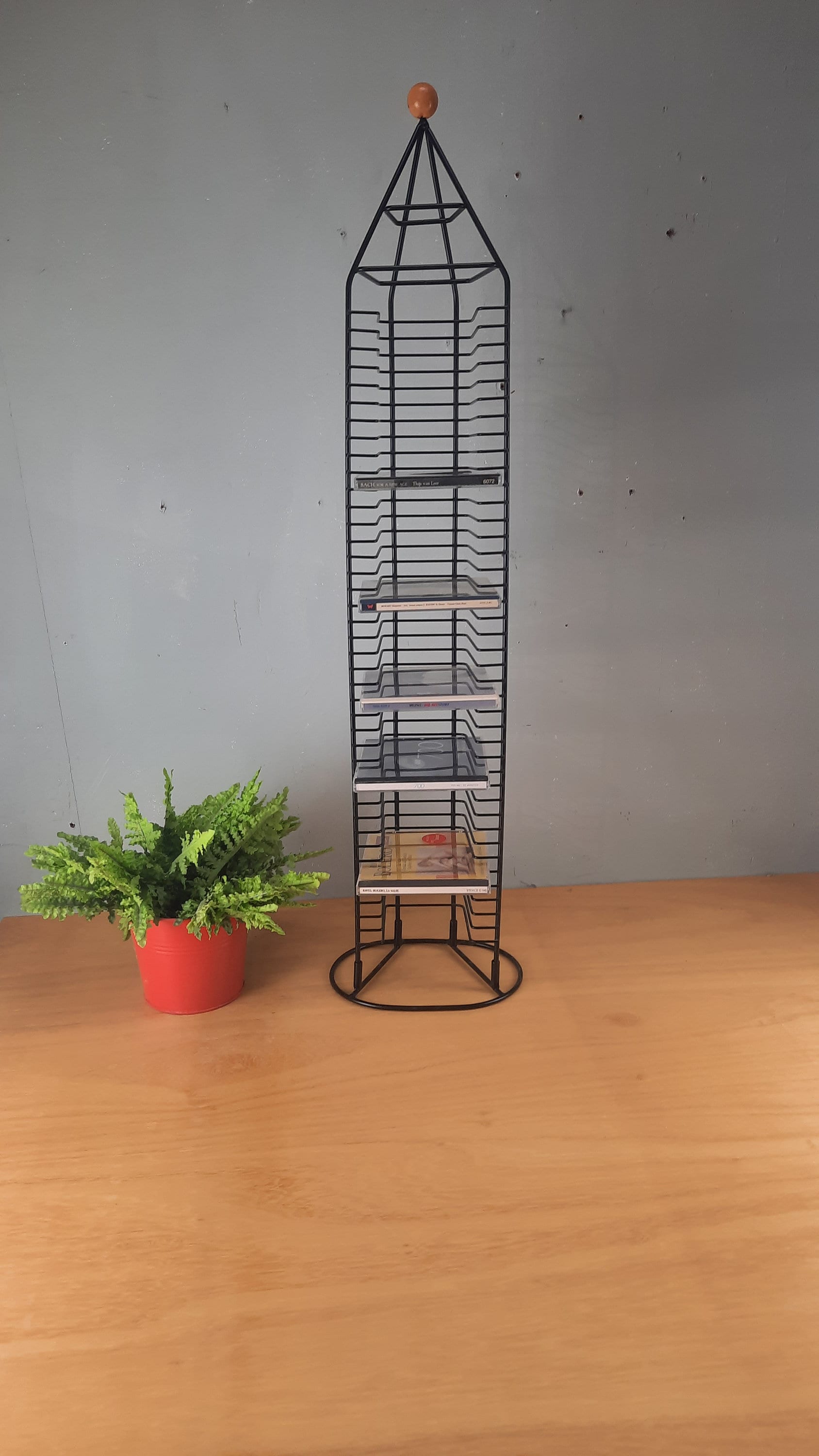 Vintage CD Tower Metal. With Space for 40 Cds. - Etsy
