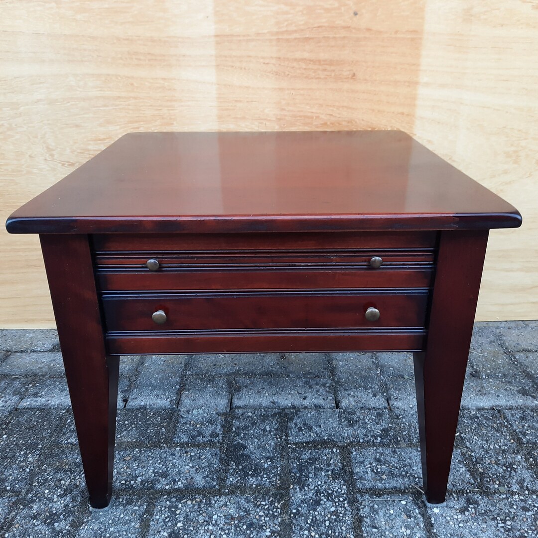 Antique Style End Table Corner Table Side Table Cherry Wood Etsy