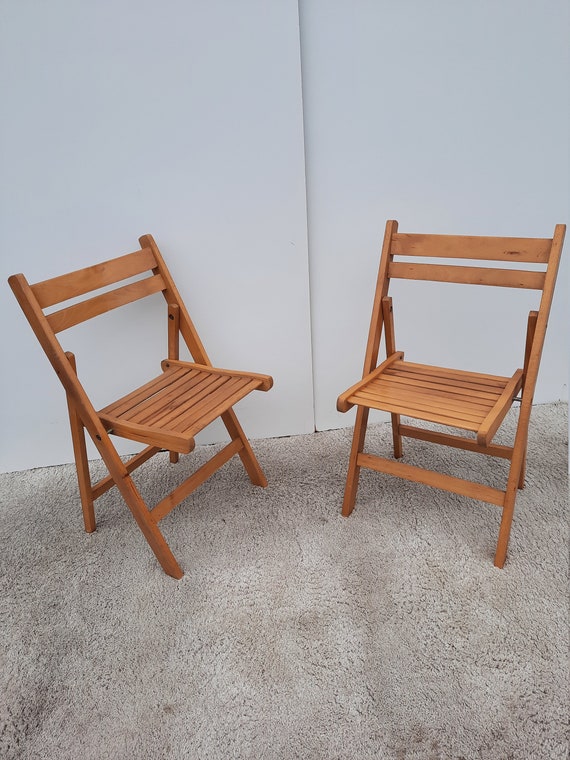 Mid century Folding Chairs 60 Etsy