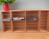 Rare Wooden CD and DVD storage rack vintage