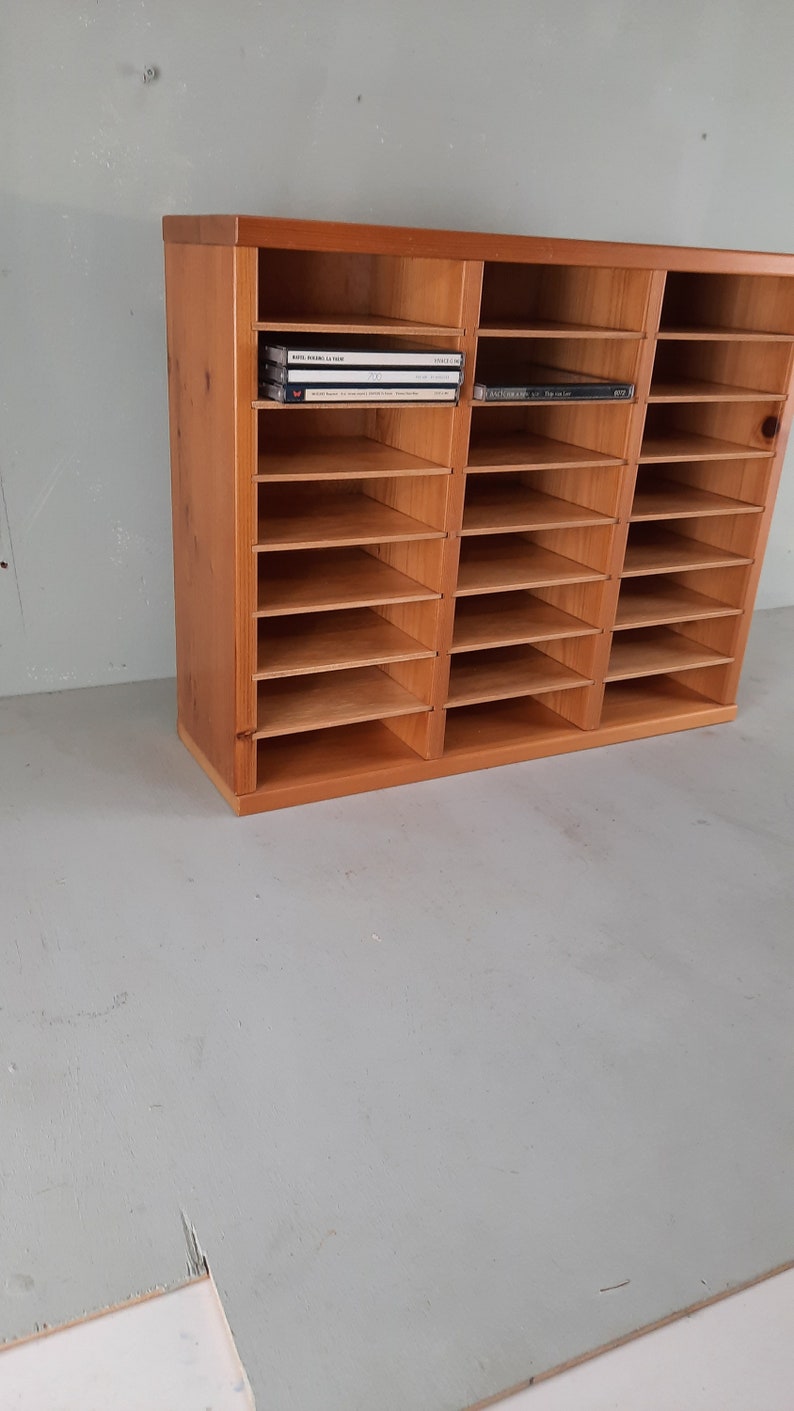 Vintage CD rack for 96 CDs in brown image 4