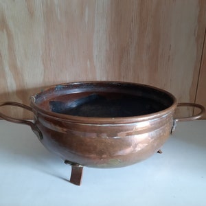 Mid-century Copper Flower Pot