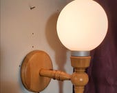 Mid-century Danish design Wall lamp oak vintage