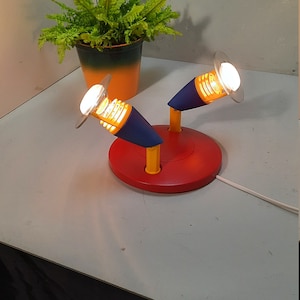 Plafonnier vintage | Style Memphis Milan | Conception des années 80 | couleurs de base